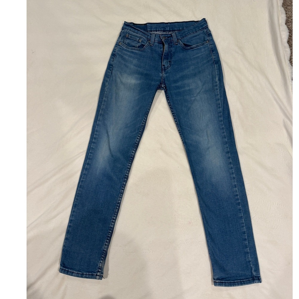 Levis 514 Straight Fit Mens Jeans Blue Medium Wash Denim W28 L32 (558)